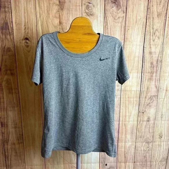 Nike Dri-Fit Women’s T-Shirt Heathered Gray Size M - Picture 1 of 4
